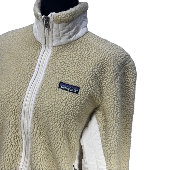 Patagonia 23071F8 Beige Retro-X Synchilla Fleece Sherpa Deep Pile Jacket Size M - Picture 2 of 12